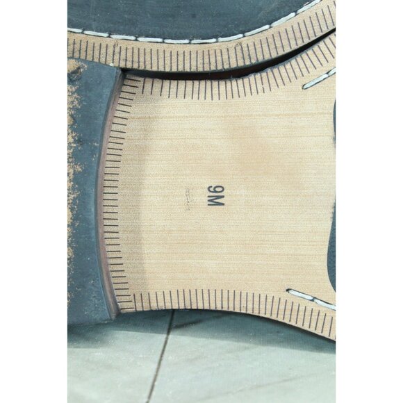 Black Brown 1826 Men's Brown Leather  Plain Toe Oxford Derby Shoes Size 9 M - Picture 8 of 9